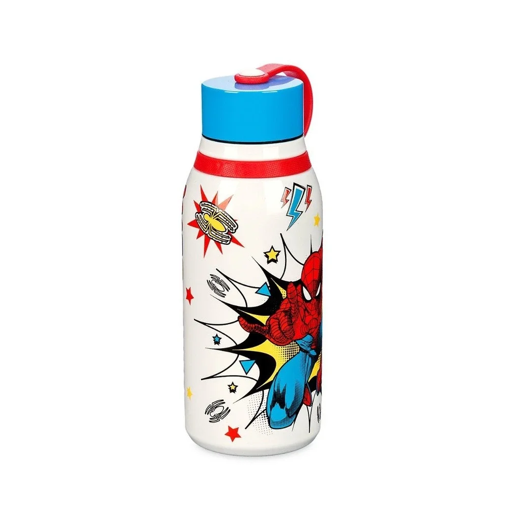 Marvel Spider-Man Stainless Steel Water Bottle 11oz with Lid Disney